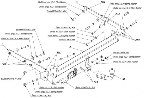 Hak holowniczy + moduł Ford S-Max 2006-2015